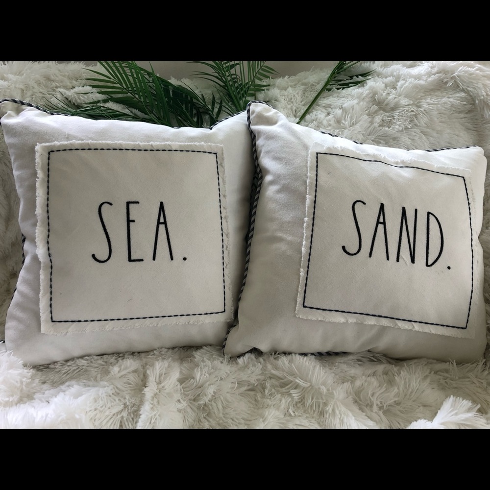 Rae Dunn Beachy Pillows